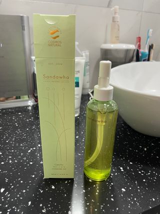 스킨큐어 산다화 순한 클렌징 동백 오일 200ml — 5점을 준 리뷰어가 2023년 3월 올린 사용 사진