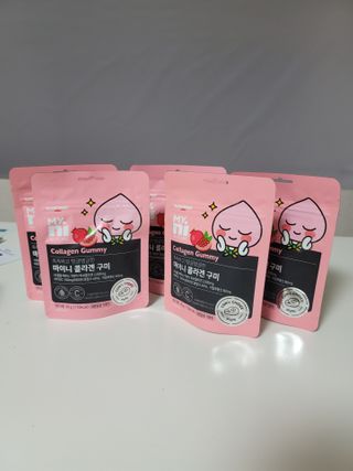 일동제약 마이니 마이니 늘씬날씬 콜라겐 세트 — 5점을 준 리뷰어가 2021년 2월 올린 사용 사진