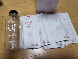 클린24시간 1BOX(5포) + 전용보틀(500ml) — 4.5점을 준 리뷰어가 2022년 7월 올린 사용 사진