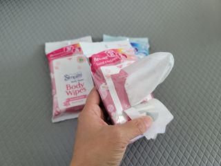 [심플리티] 한 장으로 향기롭게, 산뜻하게 바디시트 2종 + 랜덤향1개 총 3팩구성 — 3점을 준 리뷰어가 2021년 5월 올린 사용 사진