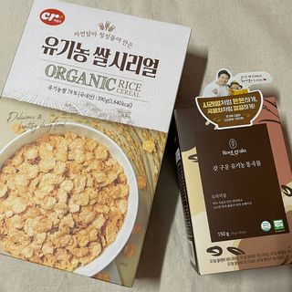 씨알푸드 유기농 쌀 시리얼 390g + 갓 구운 유기농 발아통곡물 150g — 5점을 준 리뷰어가 2021년 12월 올린 사용 사진