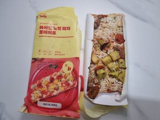 브라잇벨리 비건피자 [노밋피자알로하 & 노밋피자포테이토] 2가지맛 — 5점을 준 리뷰어가 2022년 7월 올린 사용 사진