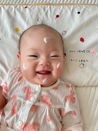 소노앙쥬 프렌들리 베이비 고보습크림 — 3.5점을 준 리뷰어가 2022년 9월 올린 사용 사진