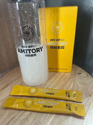 주식회사 씨크릿비에프랩 마시는 아미노산 아미토리 열대과일맛 14포 [1포, 5g / 보틀증정] — 5점을 준 리뷰어가 2023년 2월 올린 사용 사진