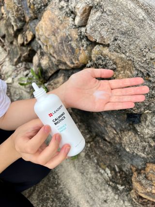 리더스코스메틱 리더스 카밍 바이오틱스 #1등 진정 기획세트 [에센스 워터150ml + 크림 마스크80ml] — 5점을 준 리뷰어가 2022년 9월 올린 사용 사진