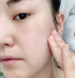 랑벨 랑바이오 블랙 시카 크림 50ml(블랙비 프로폴리스, 시카 4종, 판테놀 10 함유) — 4.5점을 준 리뷰어가 2022년 4월 올린 사용 사진
