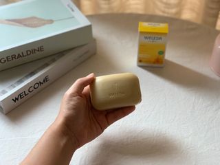 벨레다 카렌듈라 솝& 씨벅쏜 미니 핸드크림 세트 — 5점을 준 리뷰어가 2021년 8월 올린 사용 사진