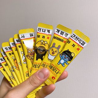 맛있는 비타민 습관 레모나 카카오프렌즈 에디션 — 5점을 준 리뷰어가 2021년 12월 올린 사용 사진