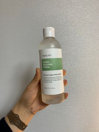 나나스킨 하이드로릴렉싱토너 — 5점을 준 리뷰어가 2021년 4월 올린 사용 사진