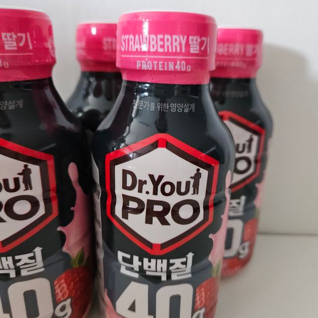 닥터유 프로 단백질드링크 40g 딸기 리뷰 사진