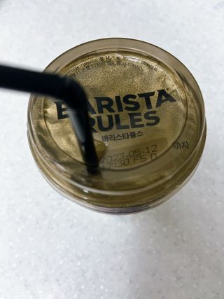 바리스타룰스 돌체 라떼 — 5점을 준 리뷰어가 2023년 4월 올린 사용 사진