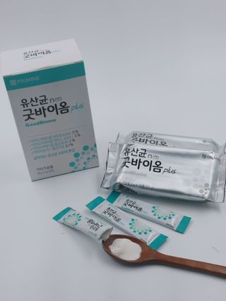 프리마인 유산균 국가지정연구소 선정, 살아있는 생유산균 200억 마리의 힘. 유산균n굿바이옴플러스 — 4점을 준 리뷰어가 2021년 11월 올린 사용 사진