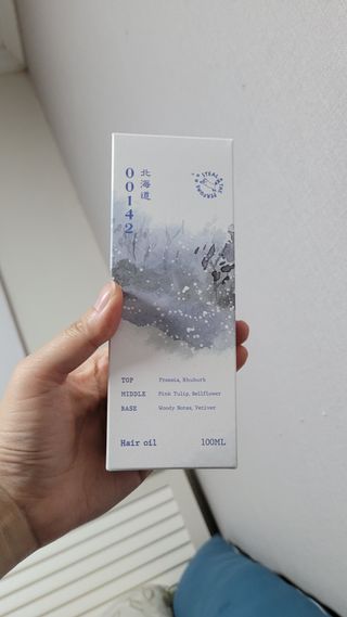 라쿰 북해도 헤어퍼퓸 (헤어에센스/오일) 100ml — 5점을 준 리뷰어가 2023년 4월 올린 사용 사진
