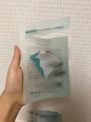 에이스노 레스큐 이미디에이트 수딩 시트마스크 — 5점을 준 리뷰어가 2021년 11월 올린 사용 사진