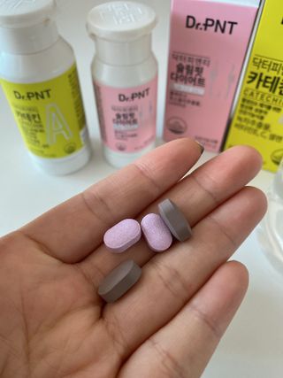 닥터피엔티 [Dr.PNT] 건강한 다이어트, 기능성 원료로 시작! 슬림핏 다이어트+카테킨 [1개월분] — 4점을 준 리뷰어가 2022년 12월 올린 사용 사진