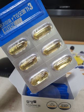 체인미 프리미엄 rTG 오메가3 비타민E 850mg x 30캡슐 — 5점을 준 리뷰어가 2021년 11월 올린 사용 사진