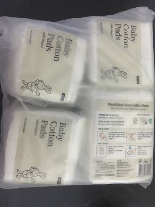디어엘로디 프리미엄 유기농 베이비 솜티슈 40매 3 + 1 PACK — 5점을 준 리뷰어가 2021년 2월 올린 사용 사진