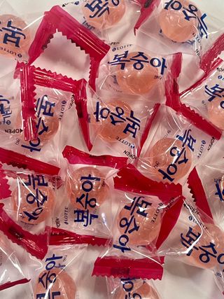 청포도캔디 복숭아캔디 — 5점을 준 리뷰어가 2022년 11월 올린 사용 사진