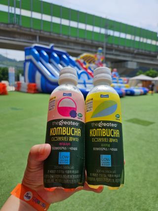 더그레잇티 콤부차 [매일유업] 더그레잇티 44kcal 콤부차 300ml *12개입 (오리지널 6개+베리리치 6개) — 4점을 준 리뷰어가 2023년 7월 올린 사용 사진