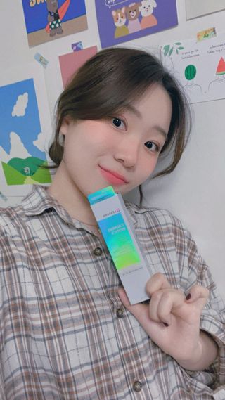 리더스코스메틱 리더스 카밍 바이오틱스 크림 마스크 — 5점을 준 리뷰어가 2021년 10월 올린 사용 사진