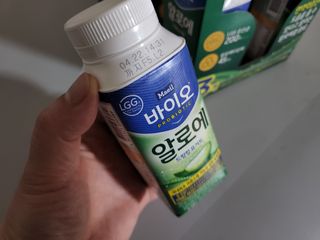 LIVE 매일바이오 알로에 드링킹 요거트 — 5점을 준 리뷰어가 2022년 4월 올린 사용 사진