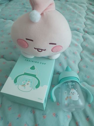 유비맘 트라이탄 코니빨대컵_컬러 랜덤 발송 — 5점을 준 리뷰어가 2021년 1월 올린 사용 사진