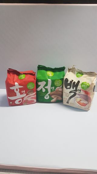 [풀무원] 자연은맛있다 정면, 백면, 홍면  세트 — 5점을 준 리뷰어가 2021년 4월 올린 사용 사진