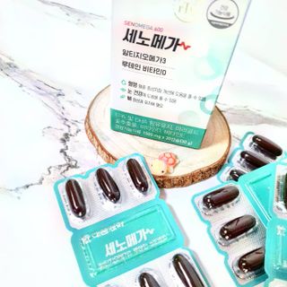 [대웅제약] 혈행, 눈,뼈건강, 알티지오메가3 세노메가 루테인 — 5점을 준 리뷰어가 2021년 8월 올린 사용 사진