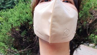 JHWORLD 스누피 마스크 스누피 에어 새부리형 국내산 MB필터 컬러마스크 대형 중형 어린이용 20매 — 5점을 준 리뷰어가 2021년 7월 올린 사용 사진
