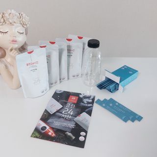 클린24시간 1BOX(5포) + 전용보틀(500ml) — 5점을 준 리뷰어가 2023년 6월 올린 사용 사진