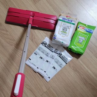 3M 스카치브라이트 비마마젠타 밀대걸레 세트+ PET 정전기청소포 대형 30매 — 5점을 준 리뷰어가 2023년 7월 올린 사용 사진