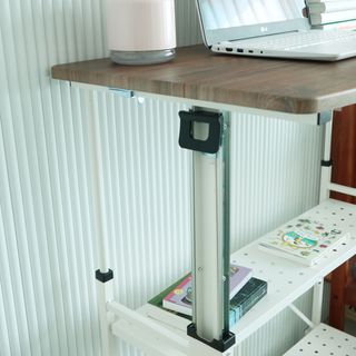 올맘 폴딩 모션테이블 6단계 높낮이조절 아이보리/다크브라운 — 5점을 준 리뷰어가 2021년 9월 올린 사용 사진