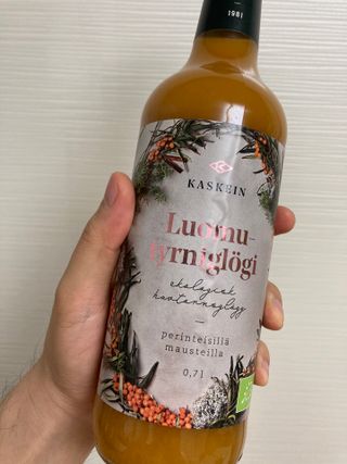 H365 [Kaskein Luomutyrniglögi] 핀란드 전통 무알콜 멀드와인 시벅톤 글로기 — 5점을 준 리뷰어가 2021년 5월 올린 사용 사진