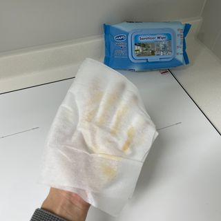 햅스 세균없는 주방 대형 2팩, HAPS sanitizer wipe — 4점을 준 리뷰어가 2022년 2월 올린 사용 사진