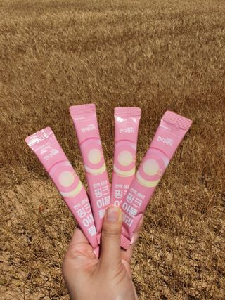 [인디닥터] 면역 생생 핑크 이뮨 젤리 — 5점을 준 리뷰어가 2022년 6월 올린 사용 사진