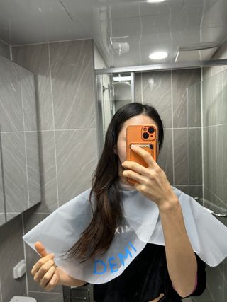 [유니프] 헤어 샤이니 핑크 컬러 트리트먼트240g — 5점을 준 리뷰어가 2023년 12월 올린 사용 사진