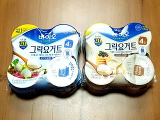매일바이오 그릭요거트 오리지널 플레인 4개, 로스터리 커피믹스 4개 — 5점을 준 리뷰어가 2021년 12월 올린 사용 사진