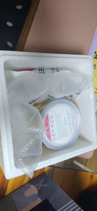 셰프애찬 단호박 백김치 1kg — 5점을 준 리뷰어가 2022년 10월 올린 사용 사진
