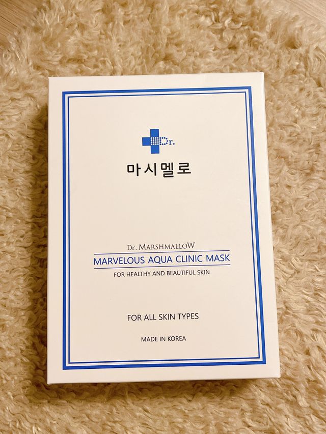 닥터마스멜로 마블러스 아쿠아 클리닉 마스크 리뷰 사진