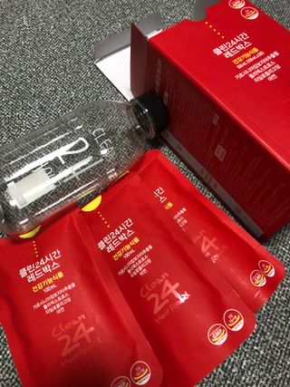 클린24시간 레드박스 1BOX(5포) + 전용보틀(500ml) — 4.5점을 준 리뷰어가 2024년 3월 올린 사용 사진
