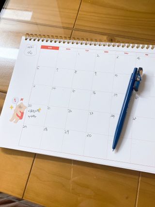 리훈 곰부 체크리스트+ 곰부 리무버블스티커 1장 — 5점을 준 리뷰어가 2021년 5월 올린 사용 사진