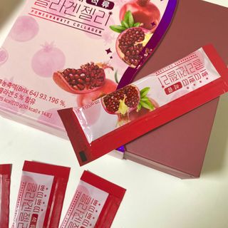 헬스업_쁘띠쁘띠석류콜라겐젤리_20g x 14포 — 4.5점을 준 리뷰어가 2021년 3월 올린 사용 사진