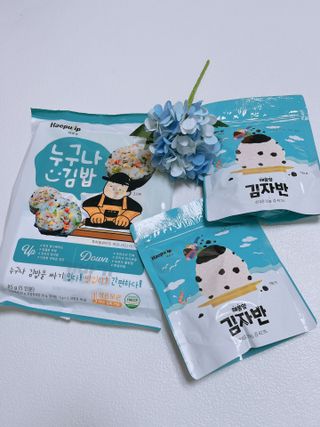 해풀잎 누구나 김밥*1ea [(혼합야채 35g *1ea,  김밥김 (5g, 5ea),  양념간장 (6g, 5ea), 참기름(5g, 2ea)] — 5점을 준 리뷰어가 2022년 5월 올린 사용 사진