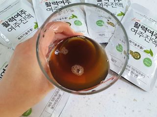 참유원 특허제조 활력 여주진액 여주즙 50포 — 5점을 준 리뷰어가 2022년 3월 올린 사용 사진
