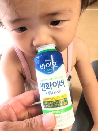 LIVE 매일바이오 썬화이버 드링킹 요거트 — 5점을 준 리뷰어가 2022년 8월 올린 사용 사진