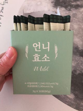 [건강미] 언니효소 마일드 본품 30포 / 쌀과자맛 효소 — 4.5점을 준 리뷰어가 2022년 4월 올린 사용 사진