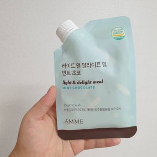 아므_이너뷰티 라이트 앤 딜라이트 밀 민트 초코 — 5점을 준 리뷰어가 2021년 8월 올린 사용 사진