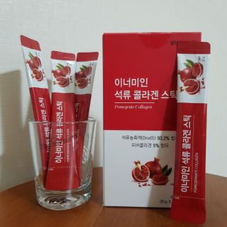 이너미인 석류 콜라겐 스틱 — 3.5점을 준 리뷰어가 2021년 1월 올린 사용 사진