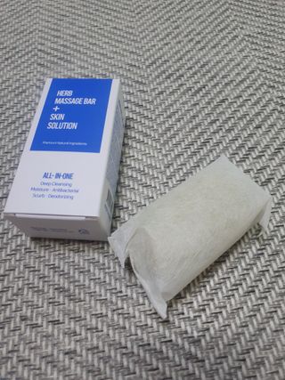 제이제이바이오 허브마사지바 올인원 알약비누 — 5점을 준 리뷰어가 2022년 3월 올린 사용 사진