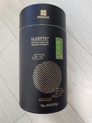 프리마인 자체 기업부설 연구소에서 찾아낸 건강한 수면의 비밀.  슬립토 플러스 30포 — 4점을 준 리뷰어가 2022년 6월 올린 사용 사진
